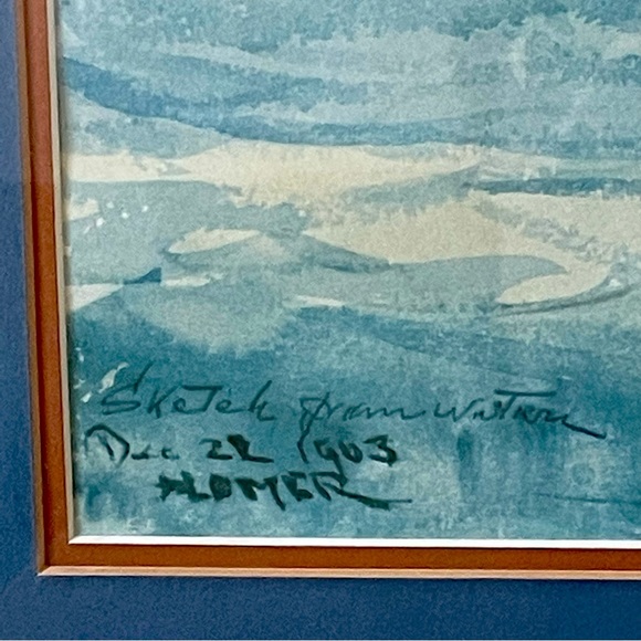 Vintage WINSLOW HOMER Nautical Framed Lithograph - Picture 4 of 10